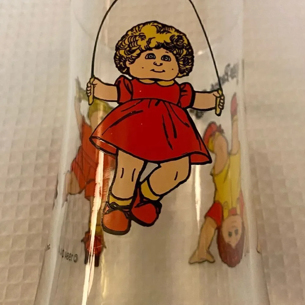 Cabbage Patch Kids Child's Juice Tumbler Drinking Glass Cup Vintage 1984